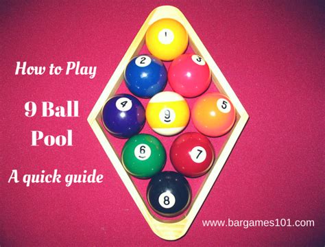 9-ball setup|How To Play 9 Ball Pool .